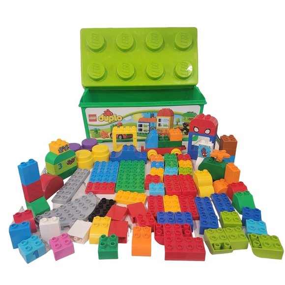 Lego dulpo legoset. These are just random Legos in the set with Lego container - Picture 9 of 10